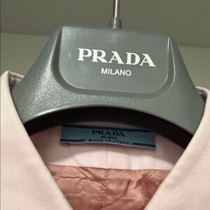 Prada Light Pink Cotton Button-Down Dress Shirt